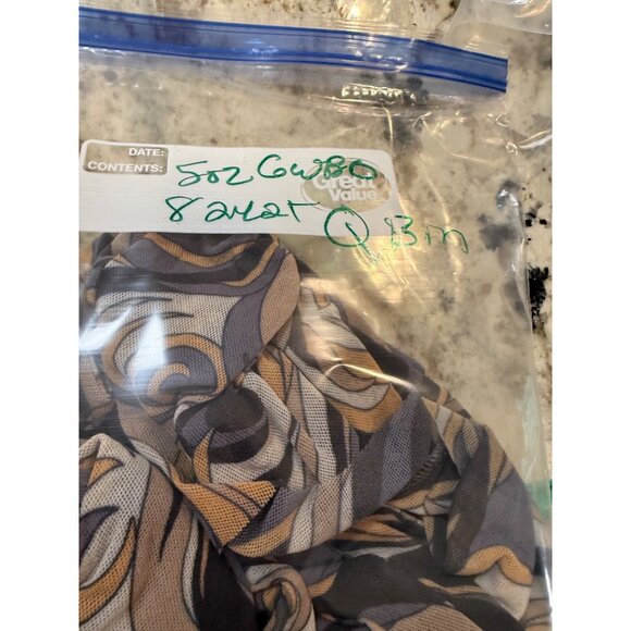 Y2k Sweet Pea Mesh top tunic Abstract Fairy Hippie Festival Empire Whimsigoth lg - Picture 12 of 12